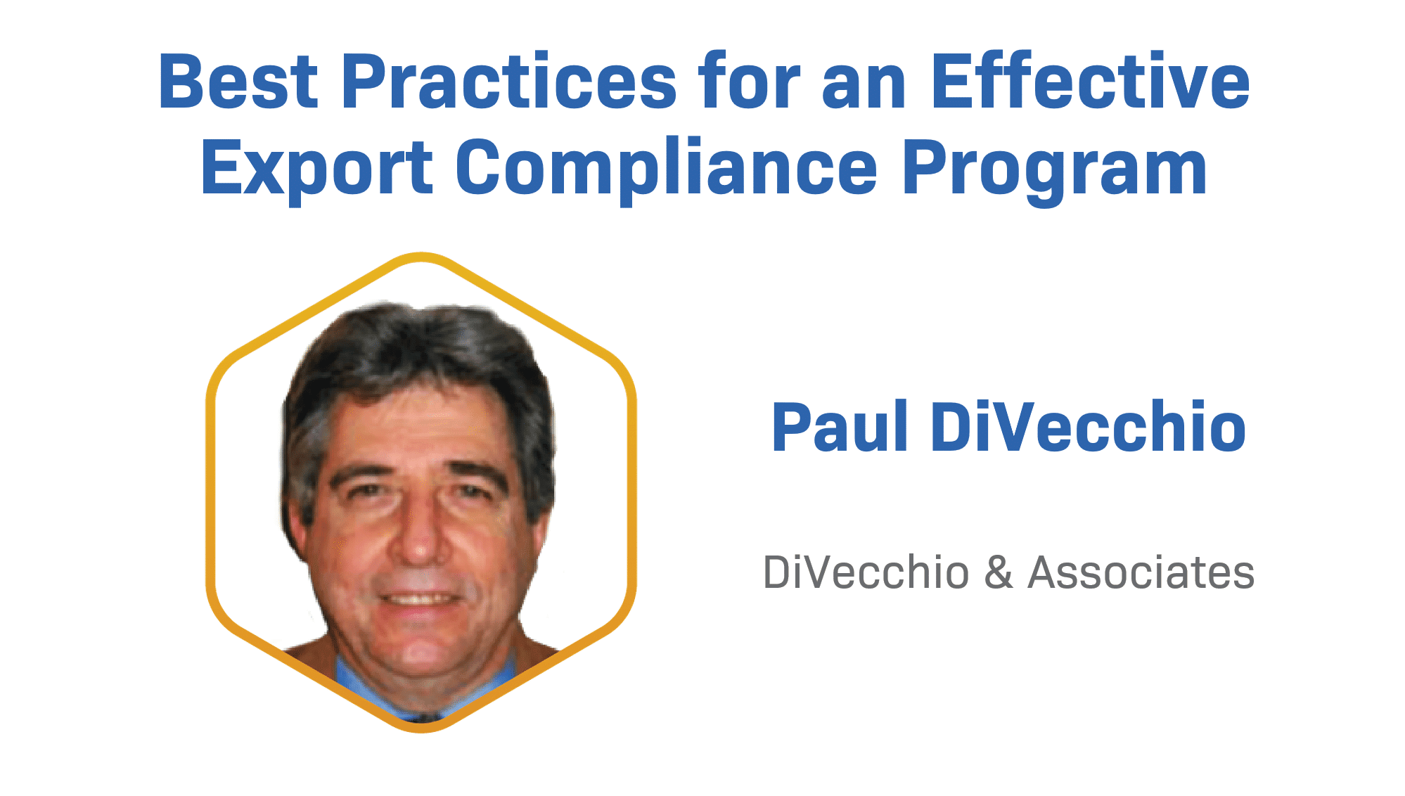 Best Practices For An Effective Export Compliance Program - OCR ...